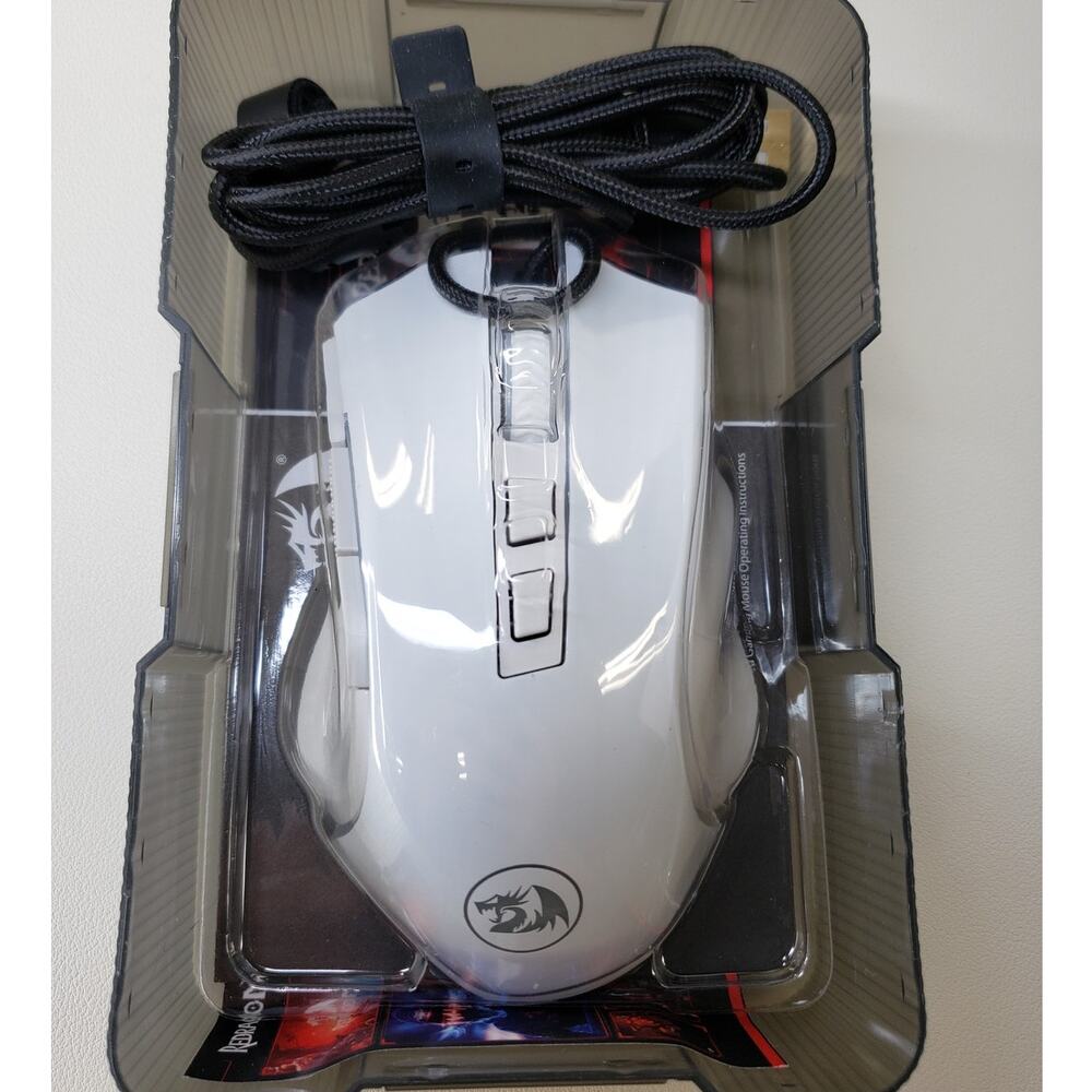 Redragon Griffin M602AW-RGB Wired Optical Gaming Mouse 7200 DPI (White)